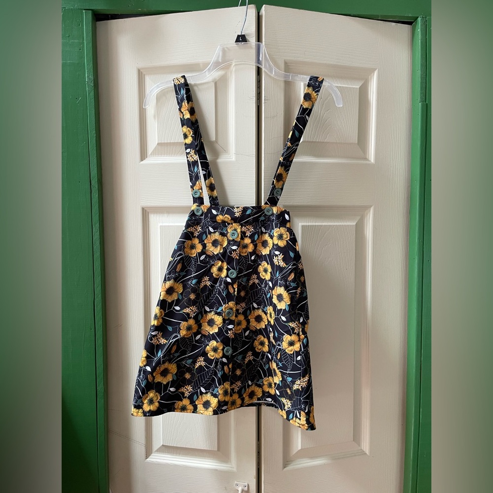 Floral Suspender Skirt